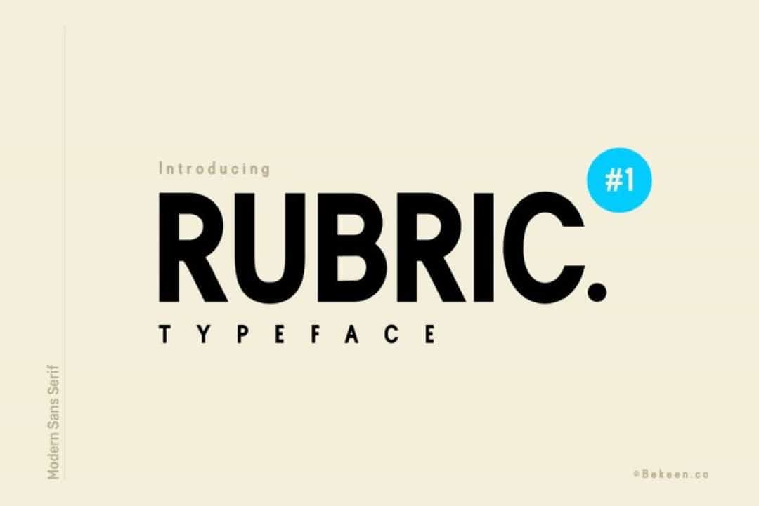 Rubric Font Image 1