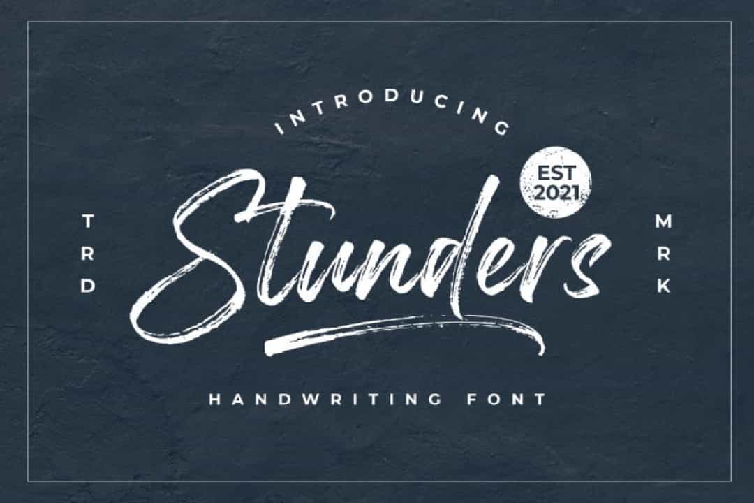 Stunders Font Image 1