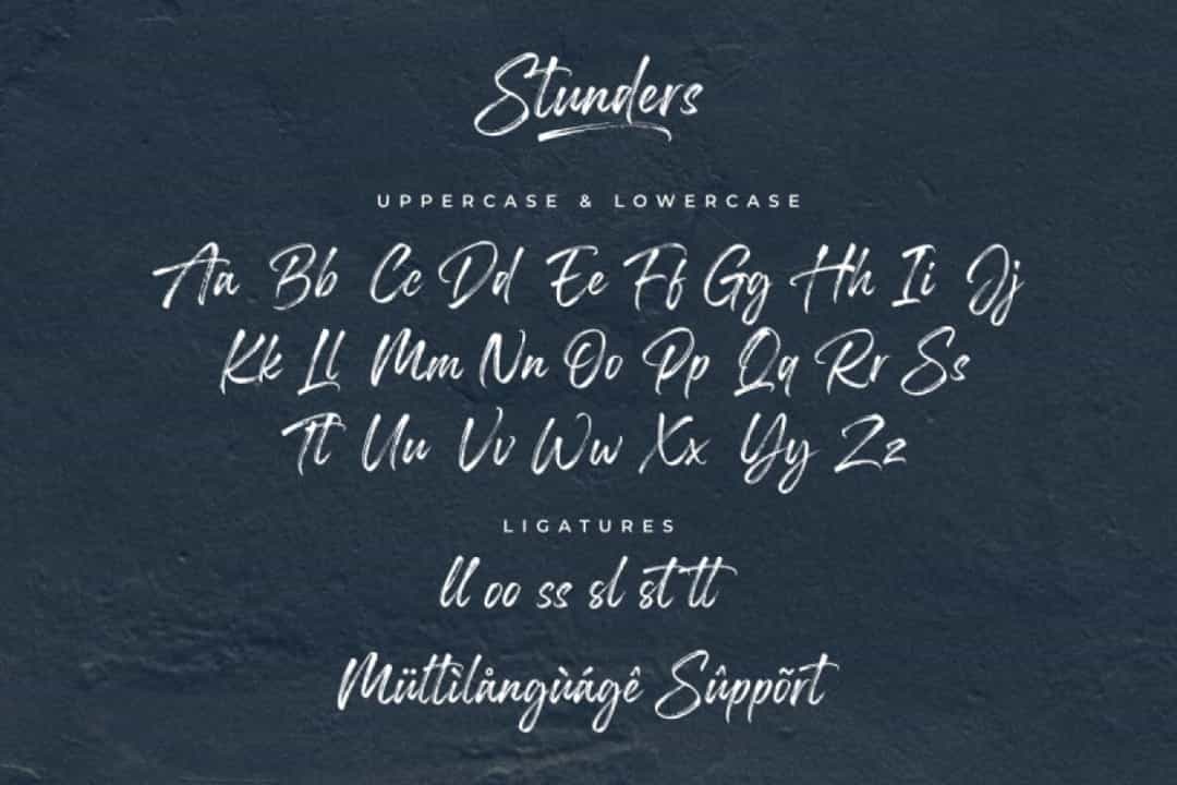 Stunders Font Image 2
