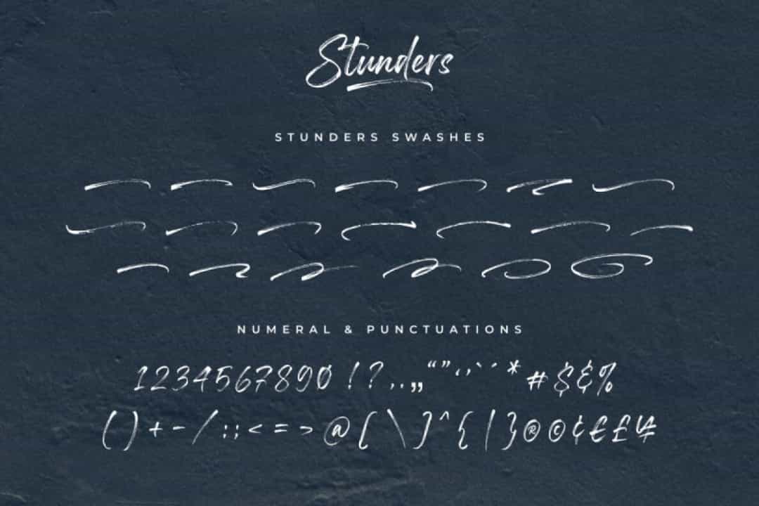 Stunders Font Image 3