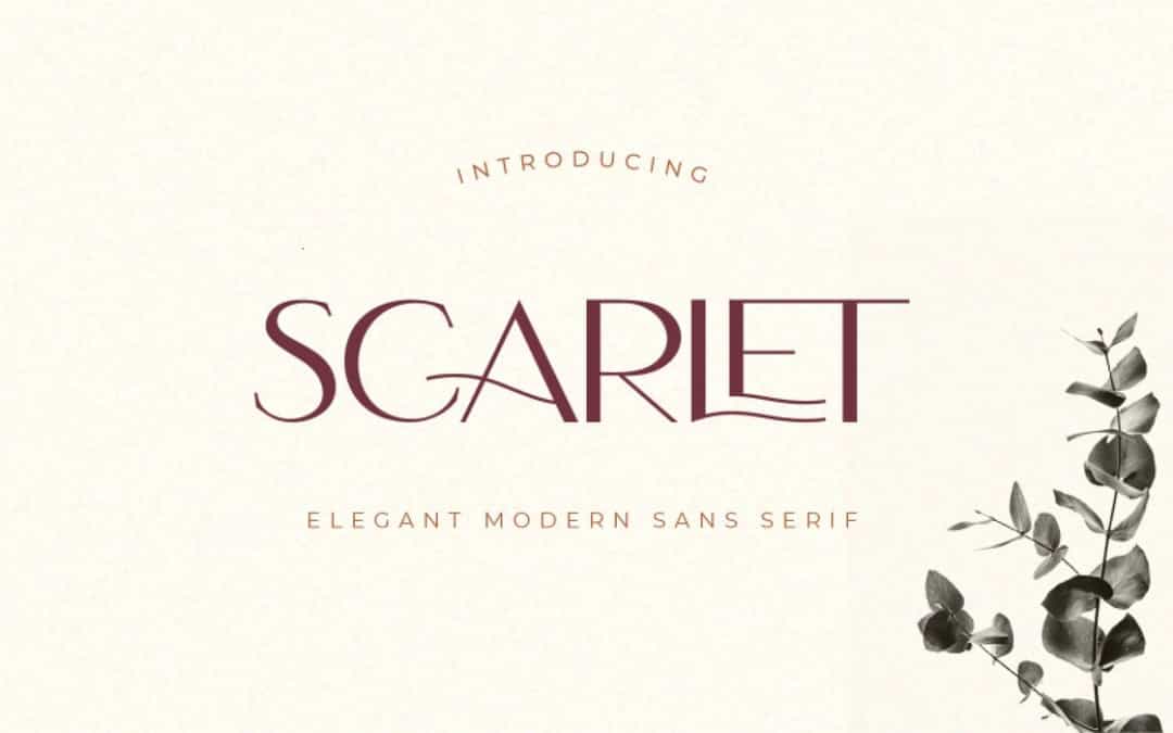 Scarlet Font Image 1
