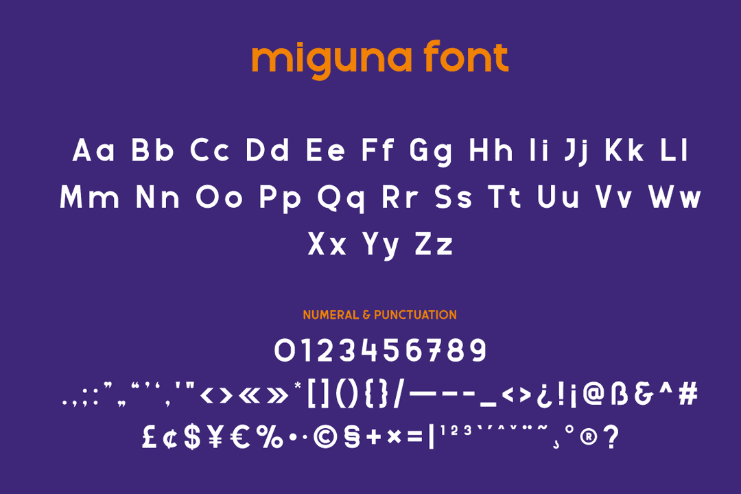 Miguna Font Image 3