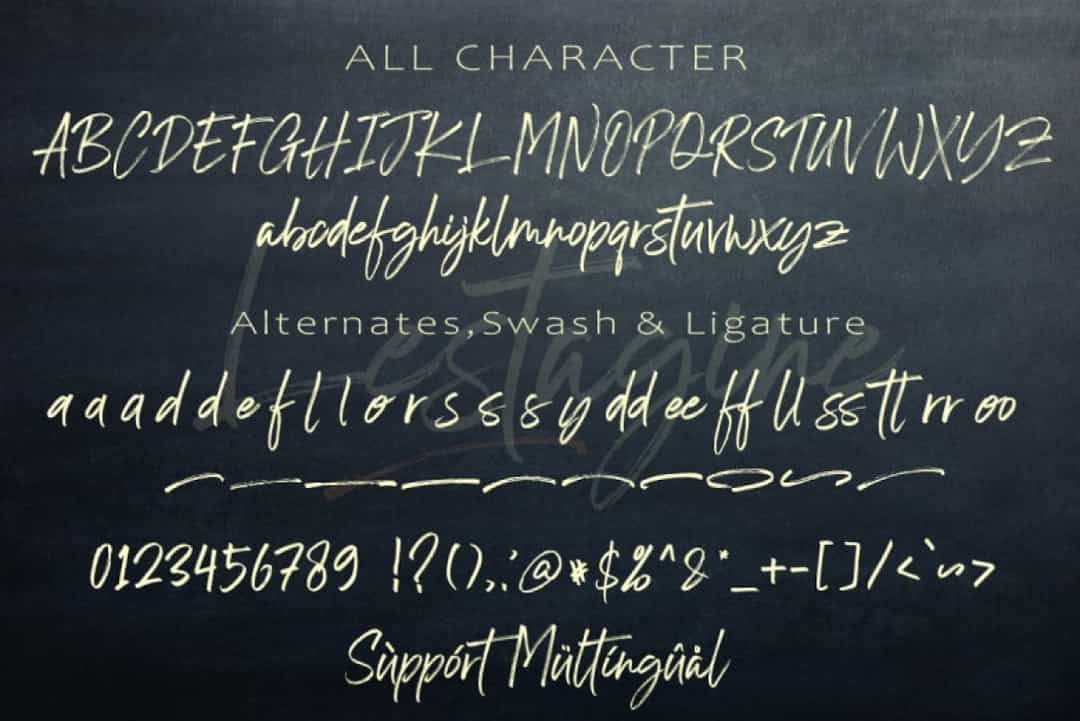 Lestagine Font Image 2