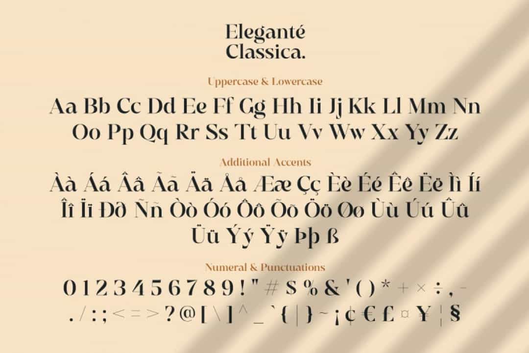 Elegante Classica Font Image 2