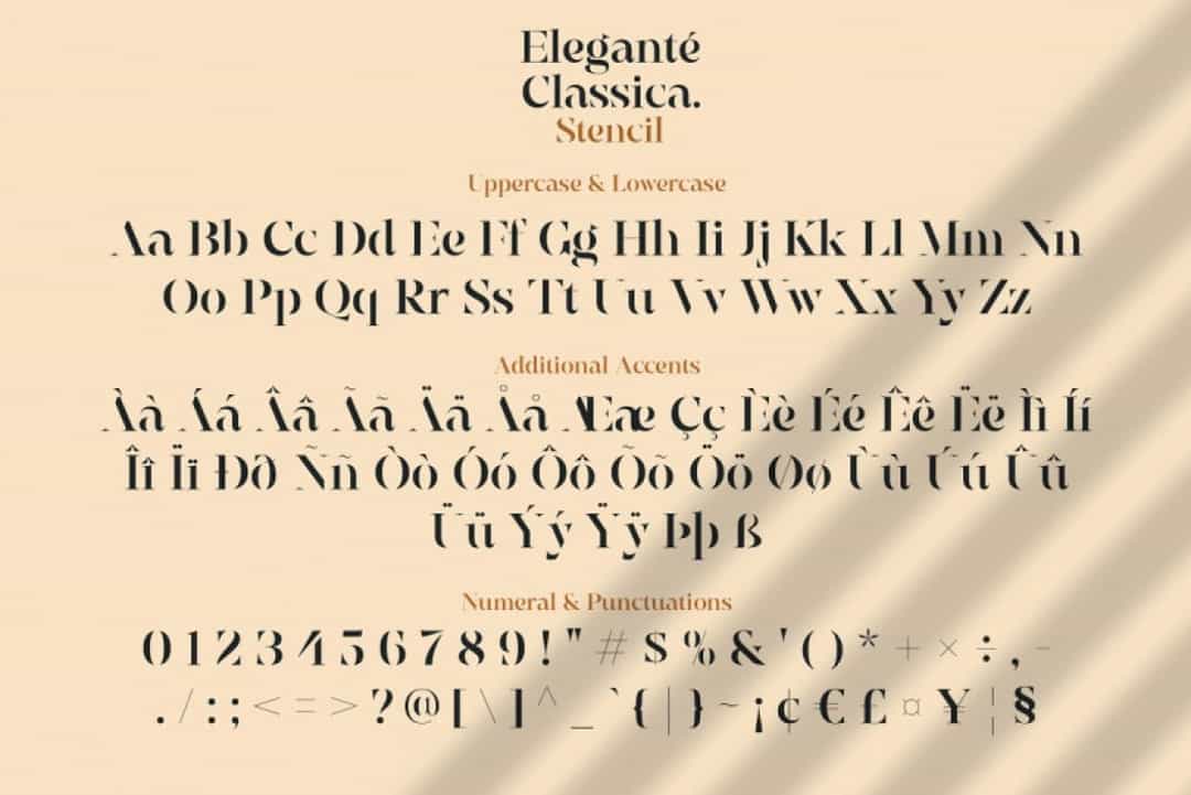 Elegante Classica Font Image 3