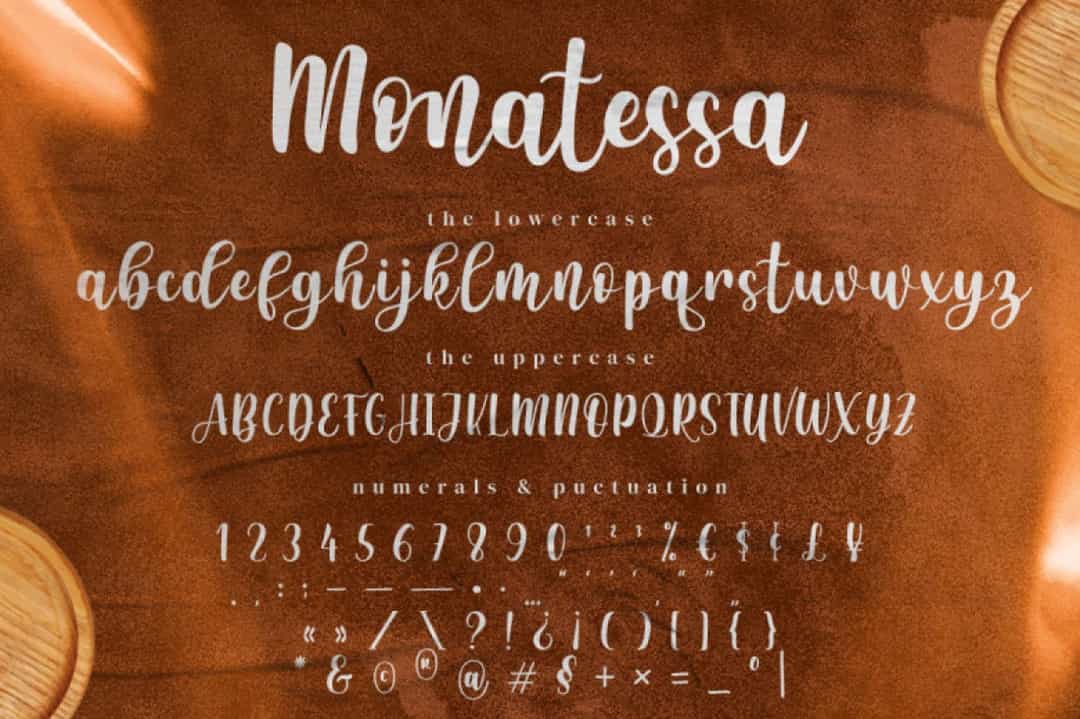 Monatessa Font Image 3