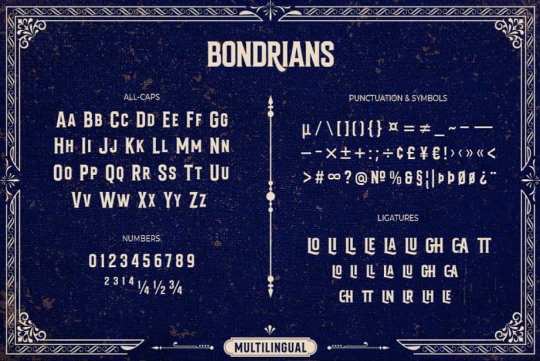 Bondrians Font Image 3