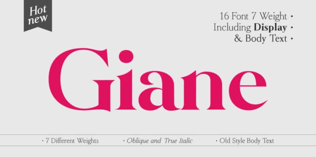 Giane Font Family Image 1
