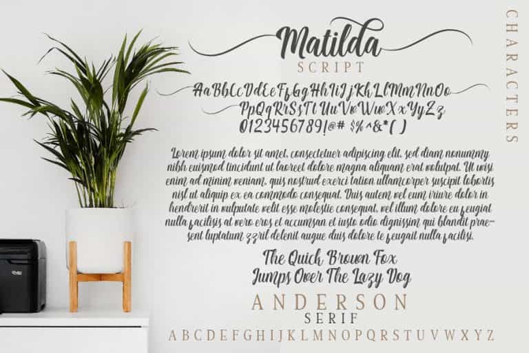 Matilda Anderson Font Duo Image 3