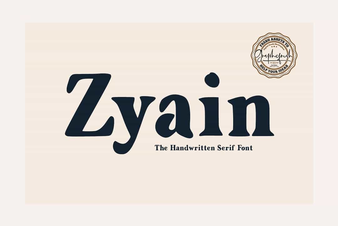 Zyain Font Image 1