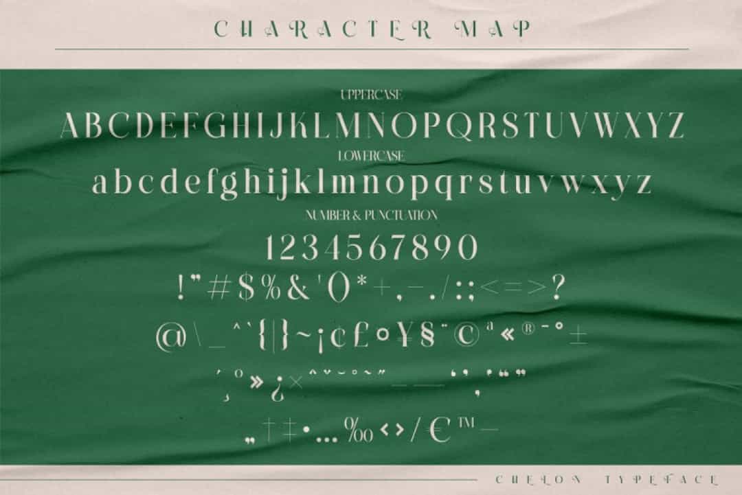 Chelon Font Image 3
