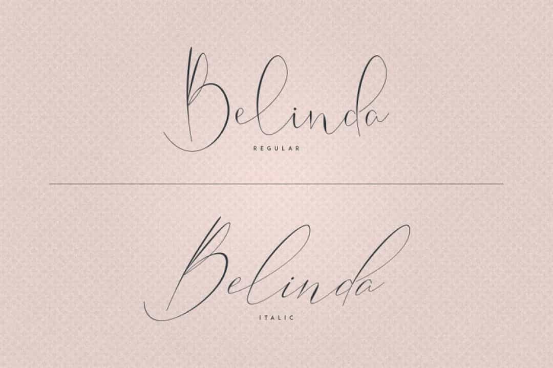 Belinda Script Font Image 2