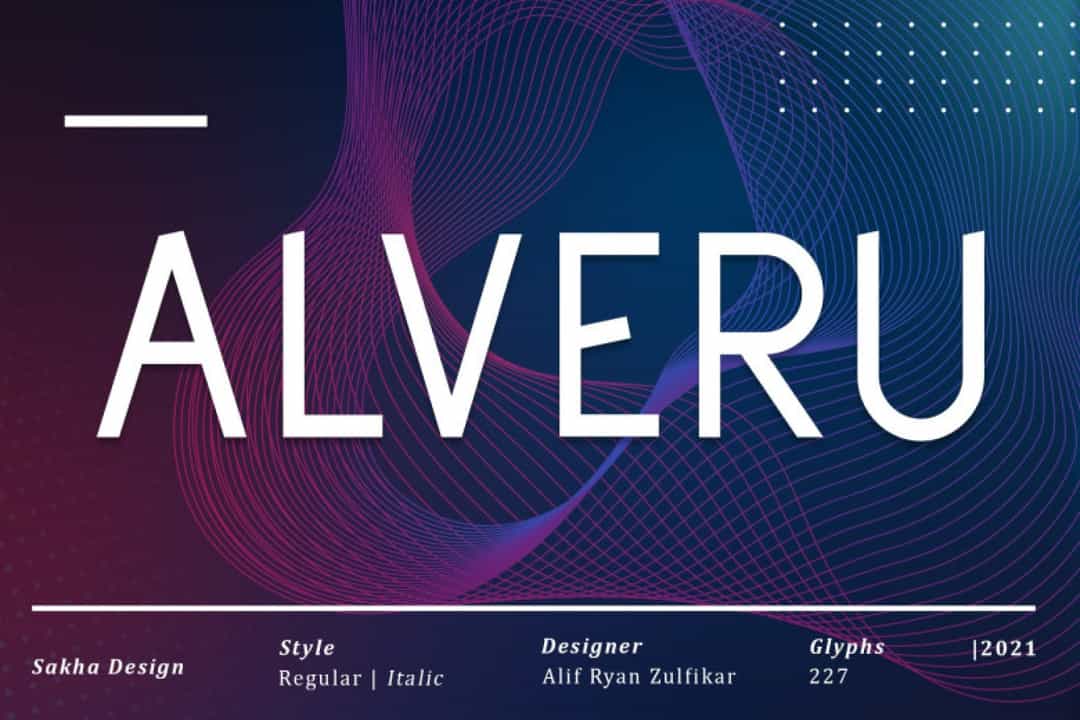 Alveru Font Image 1
