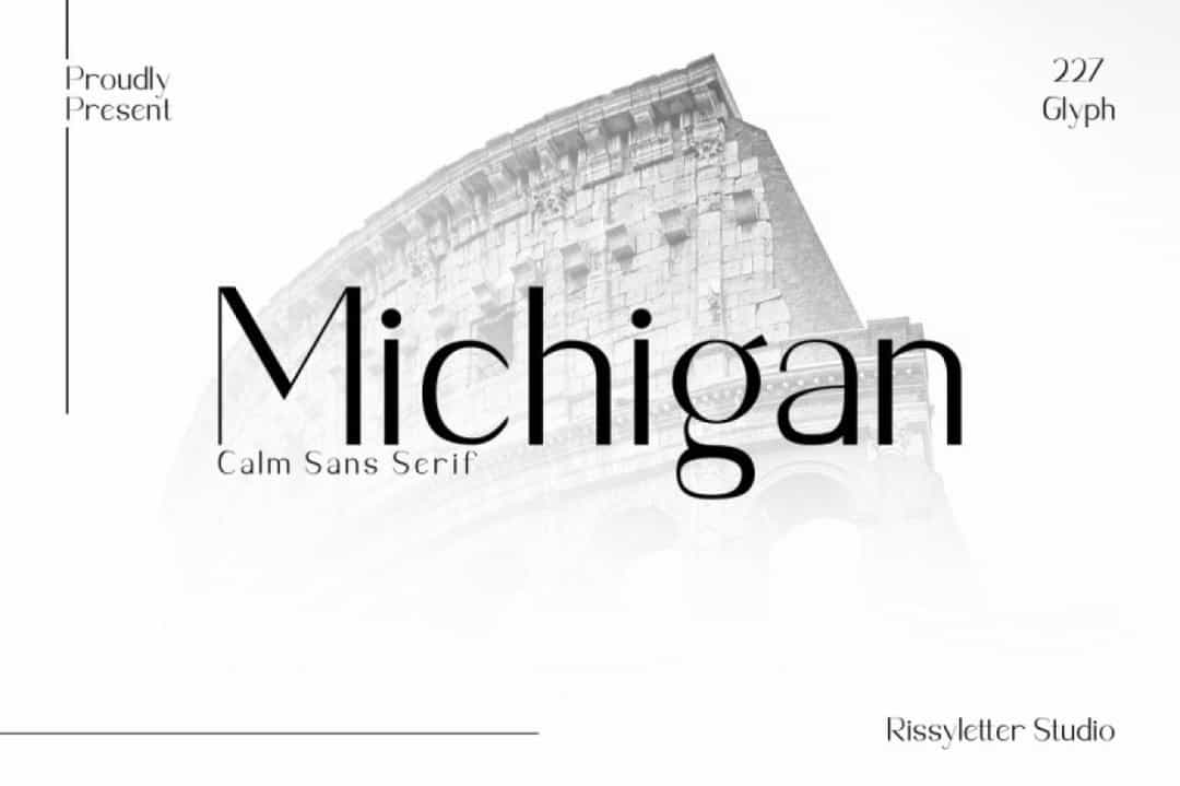 Michigan Font Free Image 1