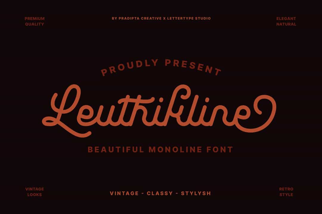 Leuthikline Font Image 1