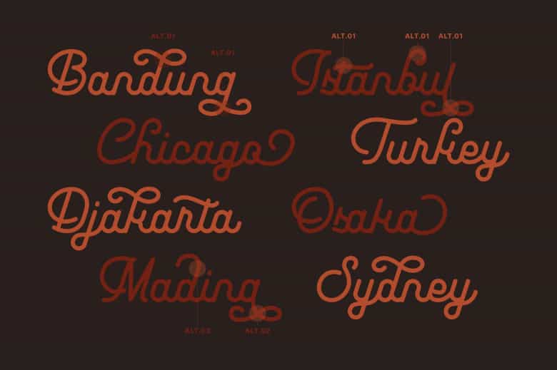 Leuthikline Font Image 2
