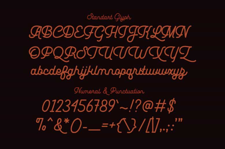 Leuthikline Font Image 3