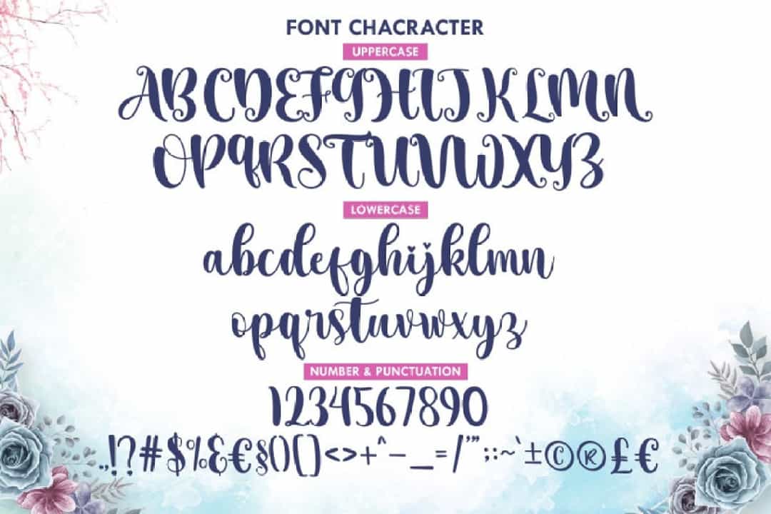 Aesthetic Midnight Font Image 3