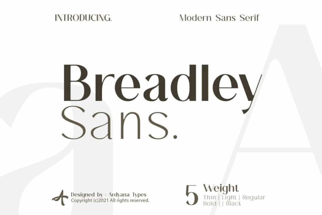 Breadley Sans Font Image 1