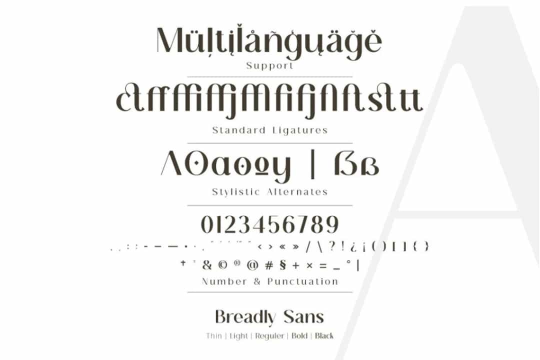 Breadley Sans Font Image 3