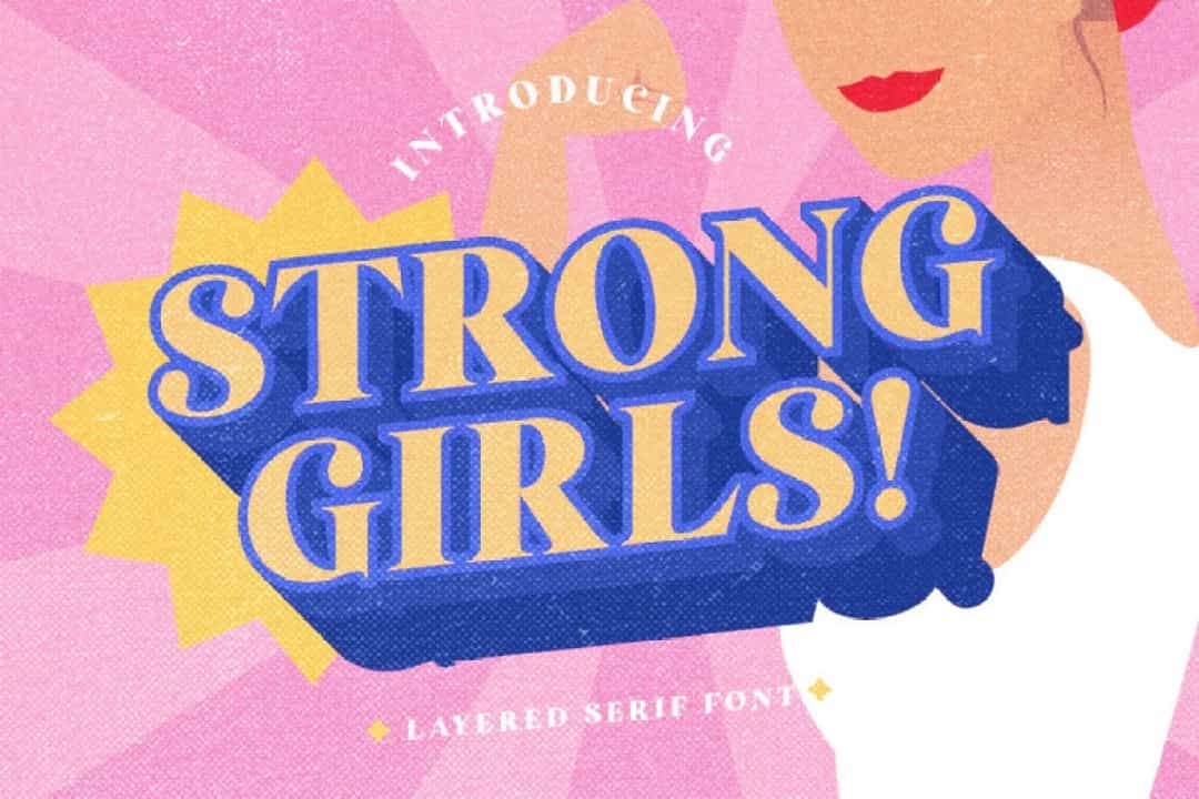 Strong Girls Font Image 1