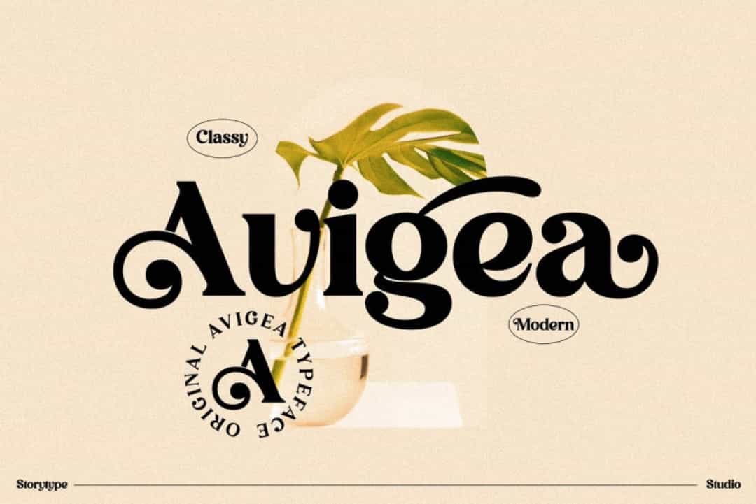 Avigea Font Image 1