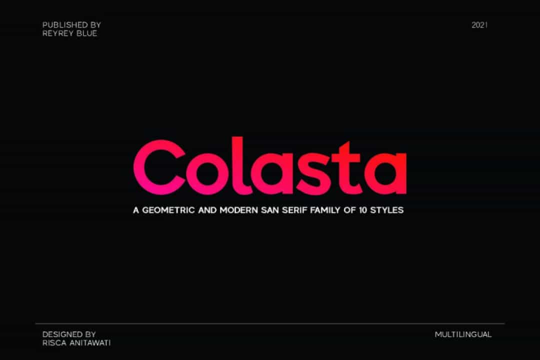 Colasta Font Family Image 1