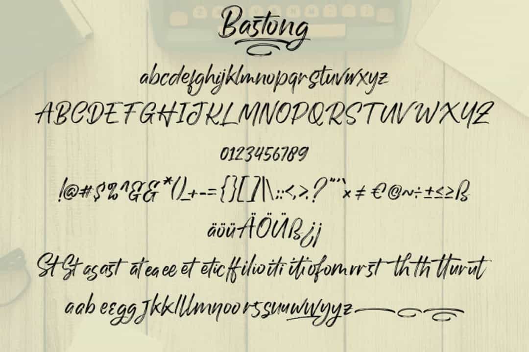 Bastong Font Image 3