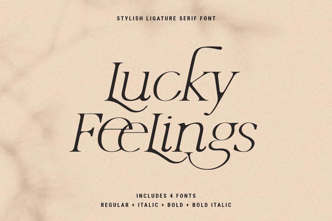 Lucky Feelings Font Image 1