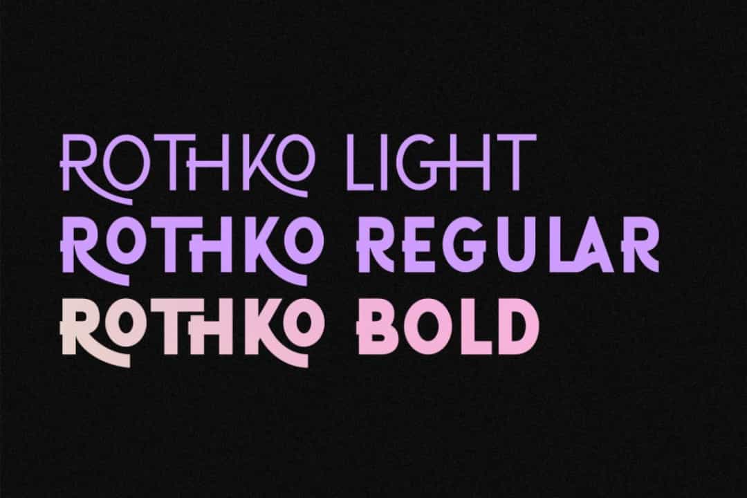 ROTHKO Font Image 2