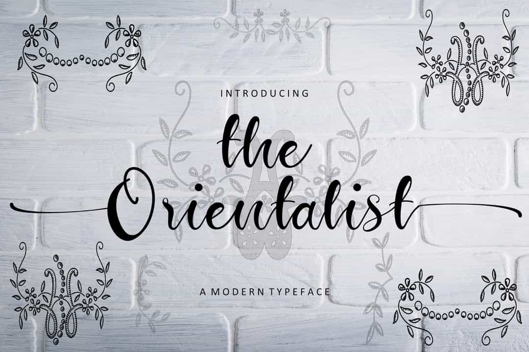 The Orientalist Font Image 1