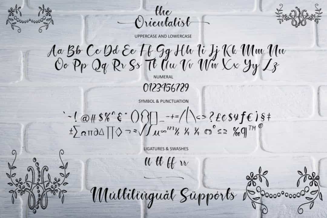 The Orientalist Font Image 3