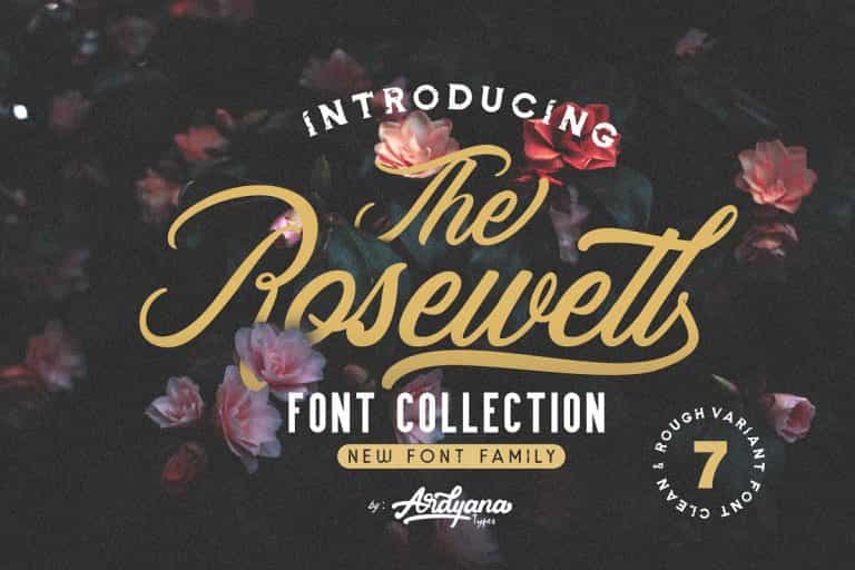 Rosewell Script Font Image 1