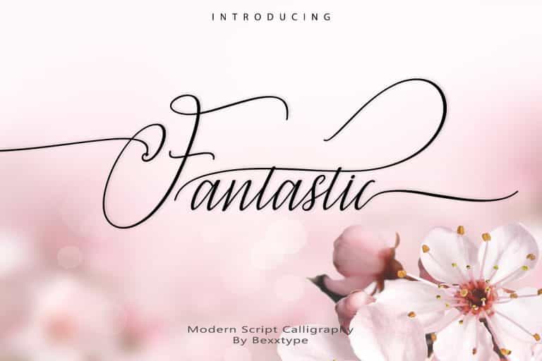 Fantastic Script Font Image 1