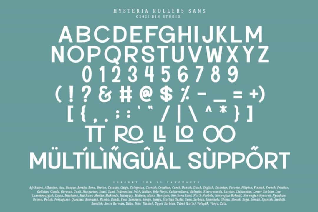 Hysteria Rollers Font Image 3
