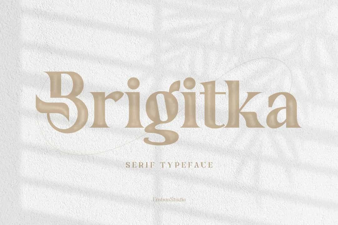 Brigitka Font Image 1