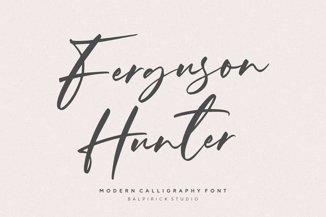 Ferguson Hunter Font Image 1