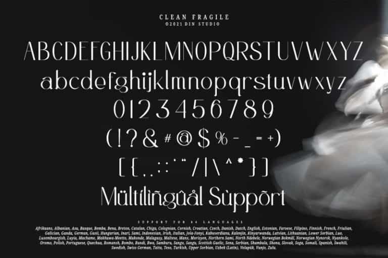 Clean Fragile Font Image 3