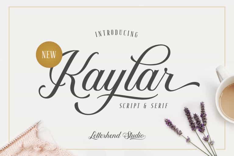 Kaylar Script Font Image 1