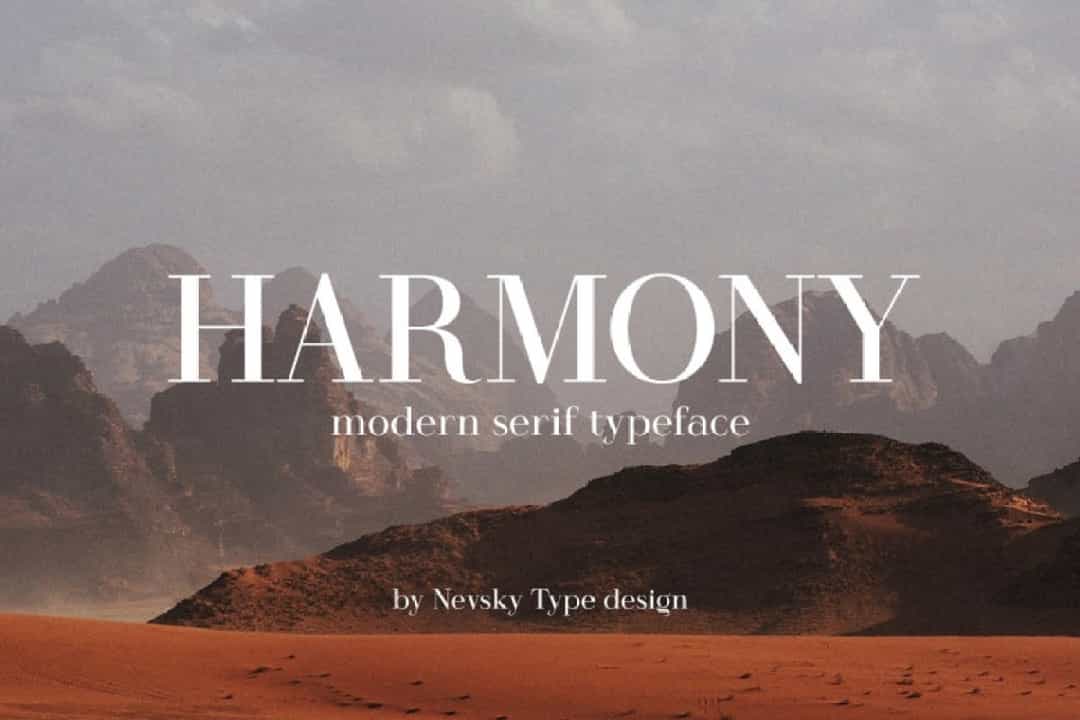 Harmony Font Free Image 1