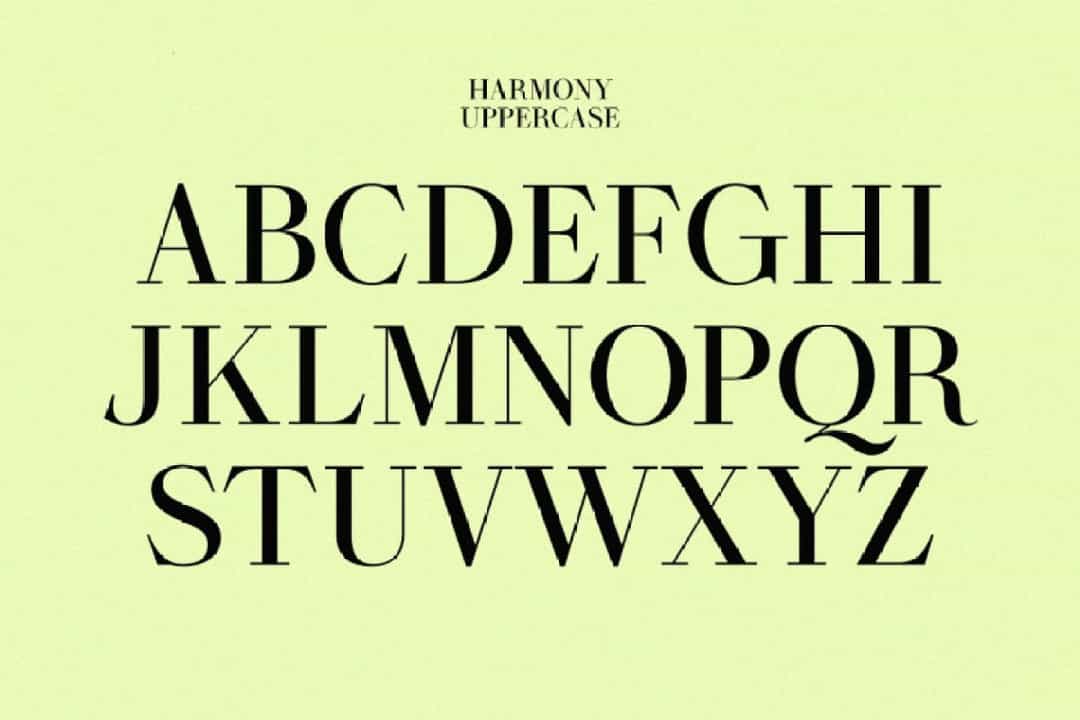 Harmony Font Free Image 2