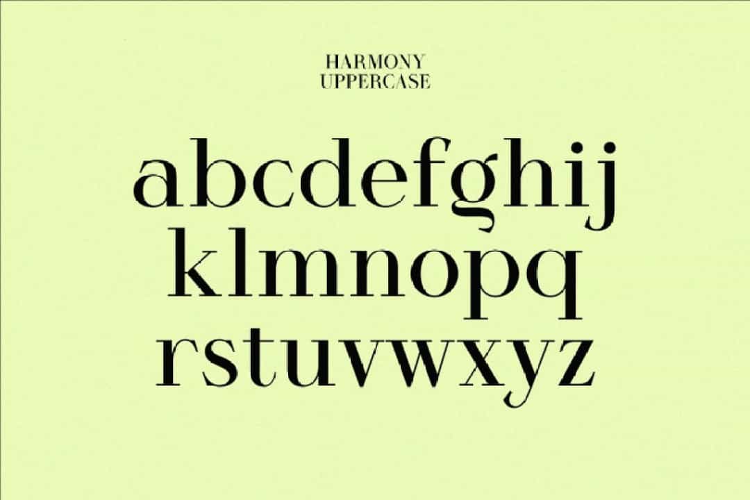 Harmony Font Free Image 3