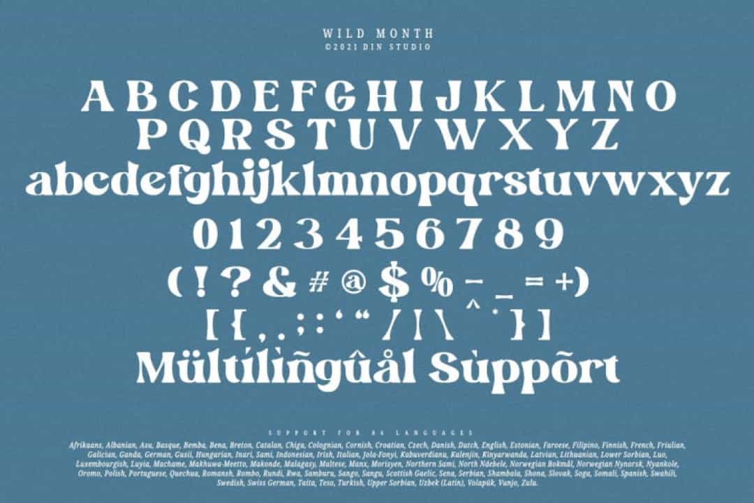 Wild Month Font Image 3