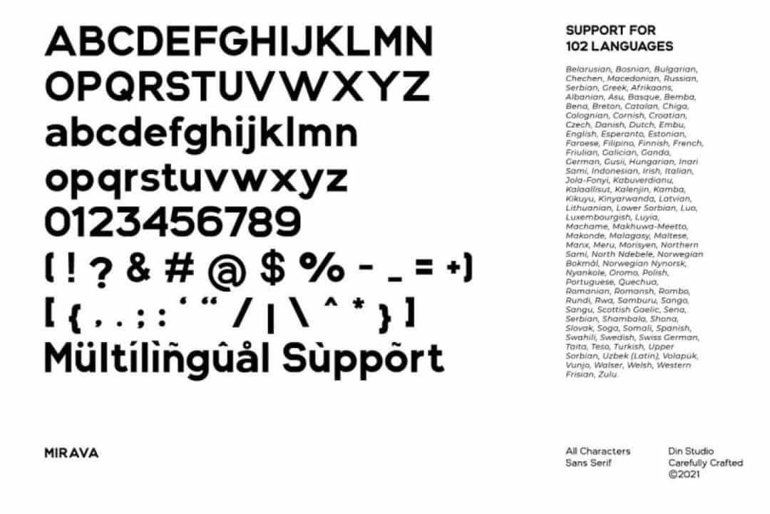 Mirava Sans Font Image 3