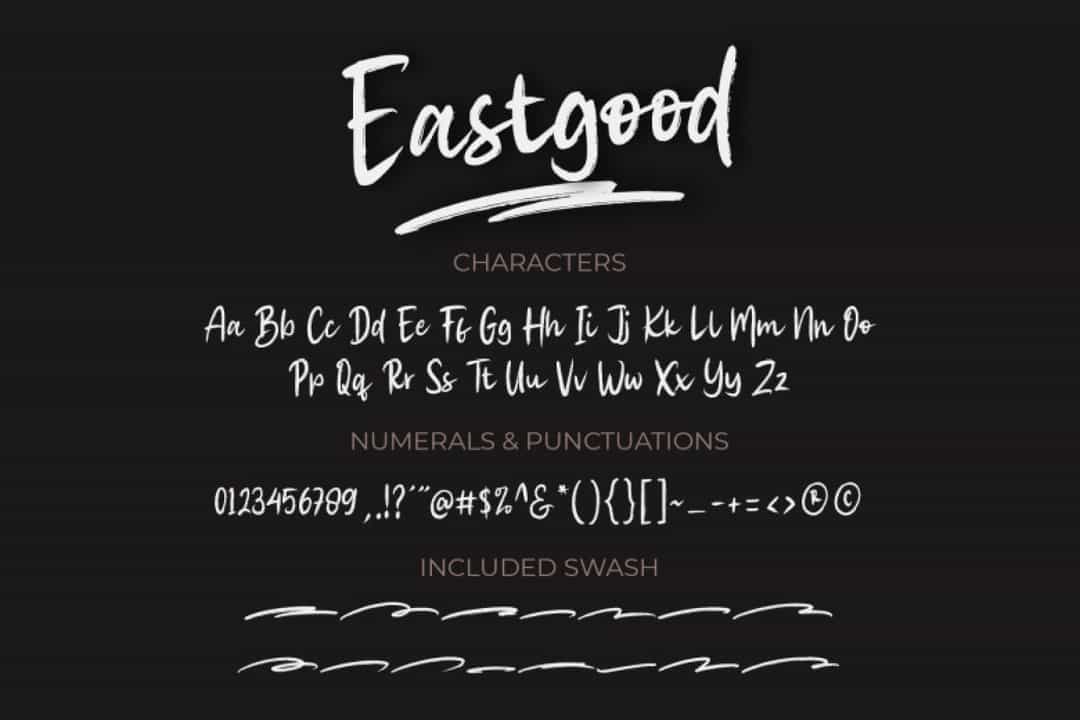Eastgood Font Image 3