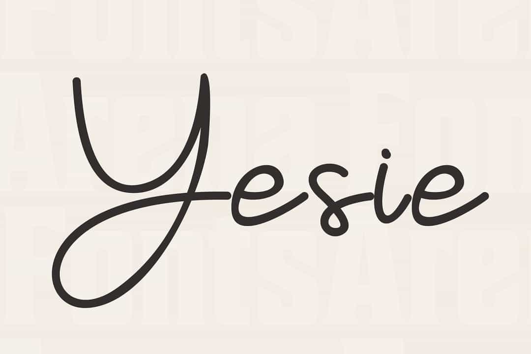 Yesie Font Image 1