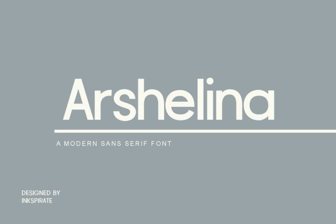 Arshelina Font Image 1