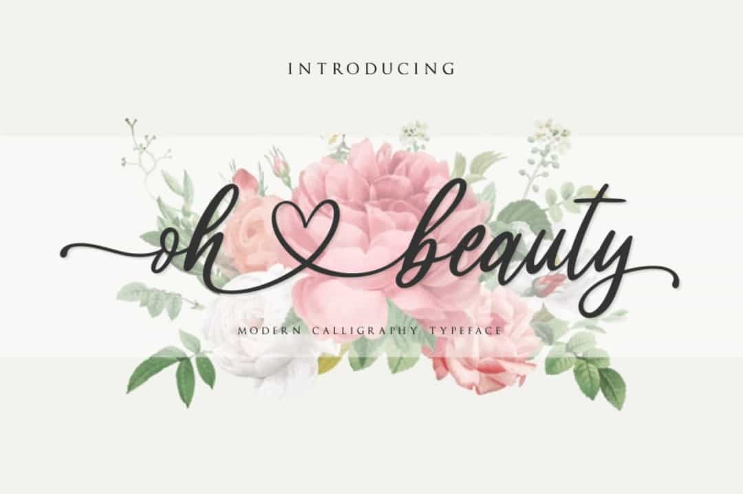 Oh Beauty Font Image 1