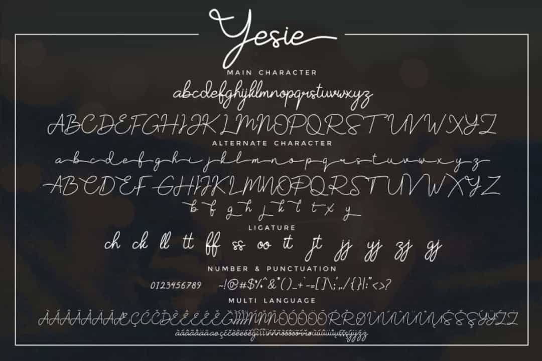 Yesie Font Image 3
