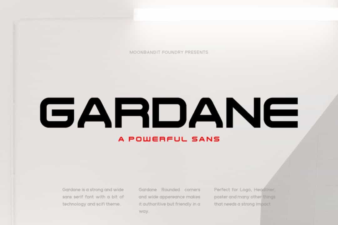 Gardane Font Image 1